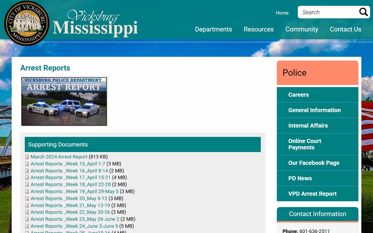 Warren County arrest records and police arrest report archive