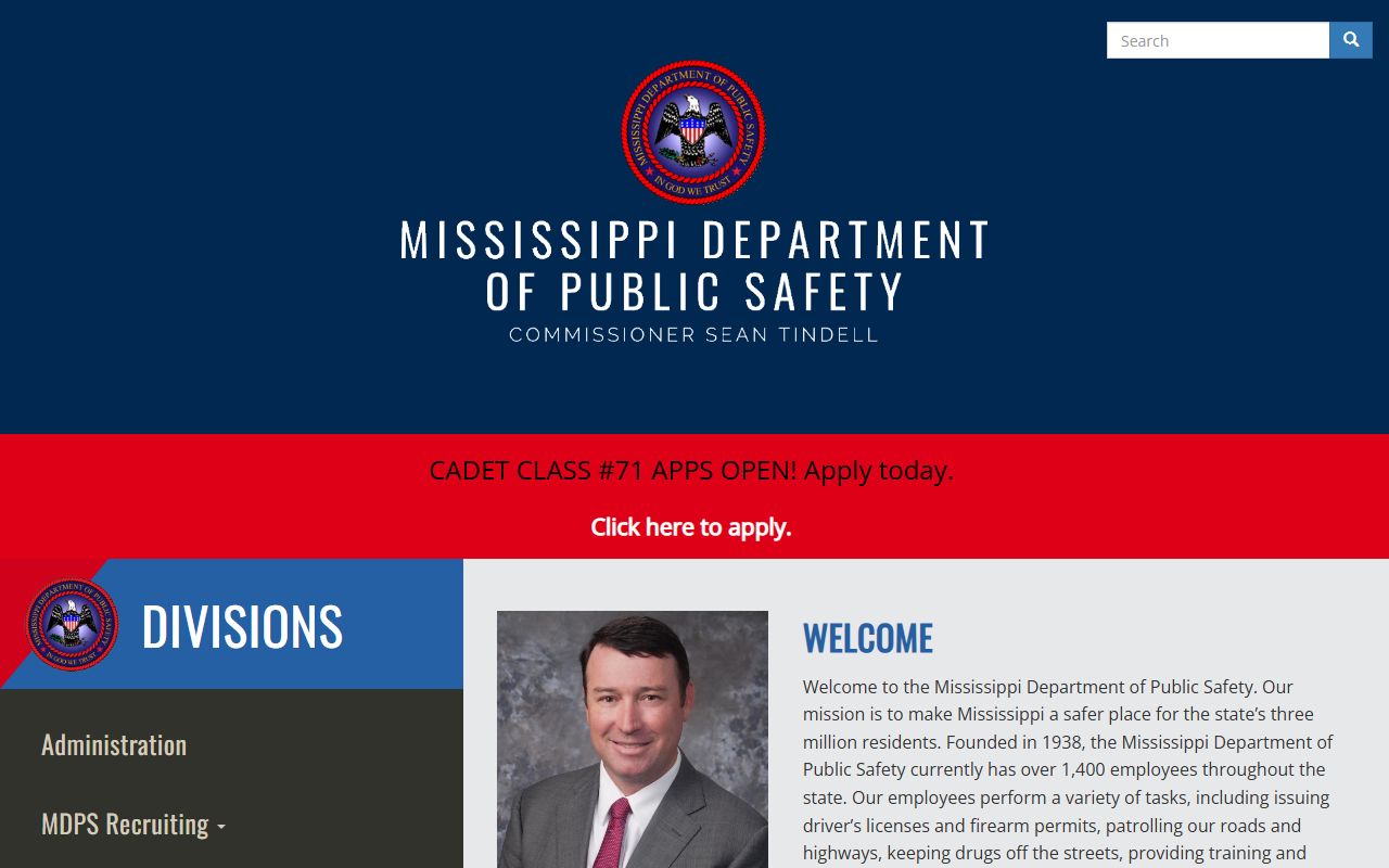 Warren County criminal history and charge lookup through Mississippi Department of Public Safety
