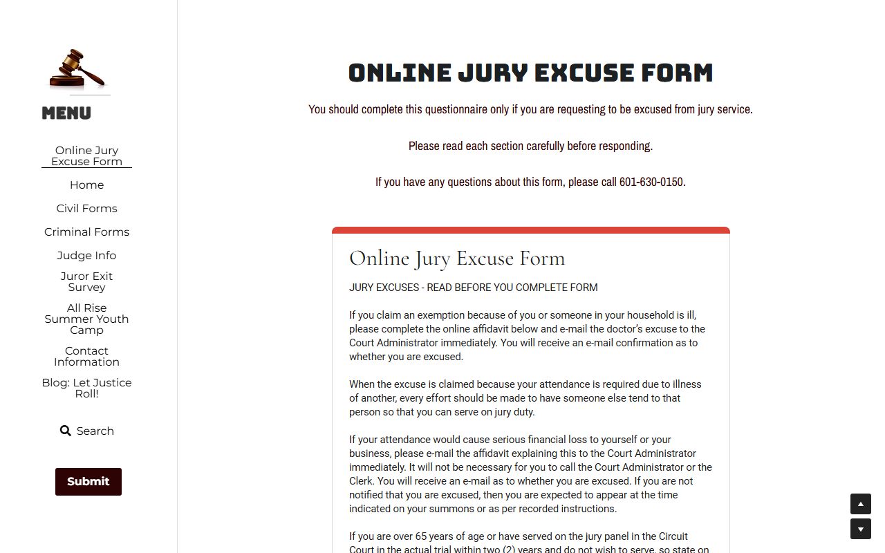 Warren County court dockets and forms on the Judge Terrett site