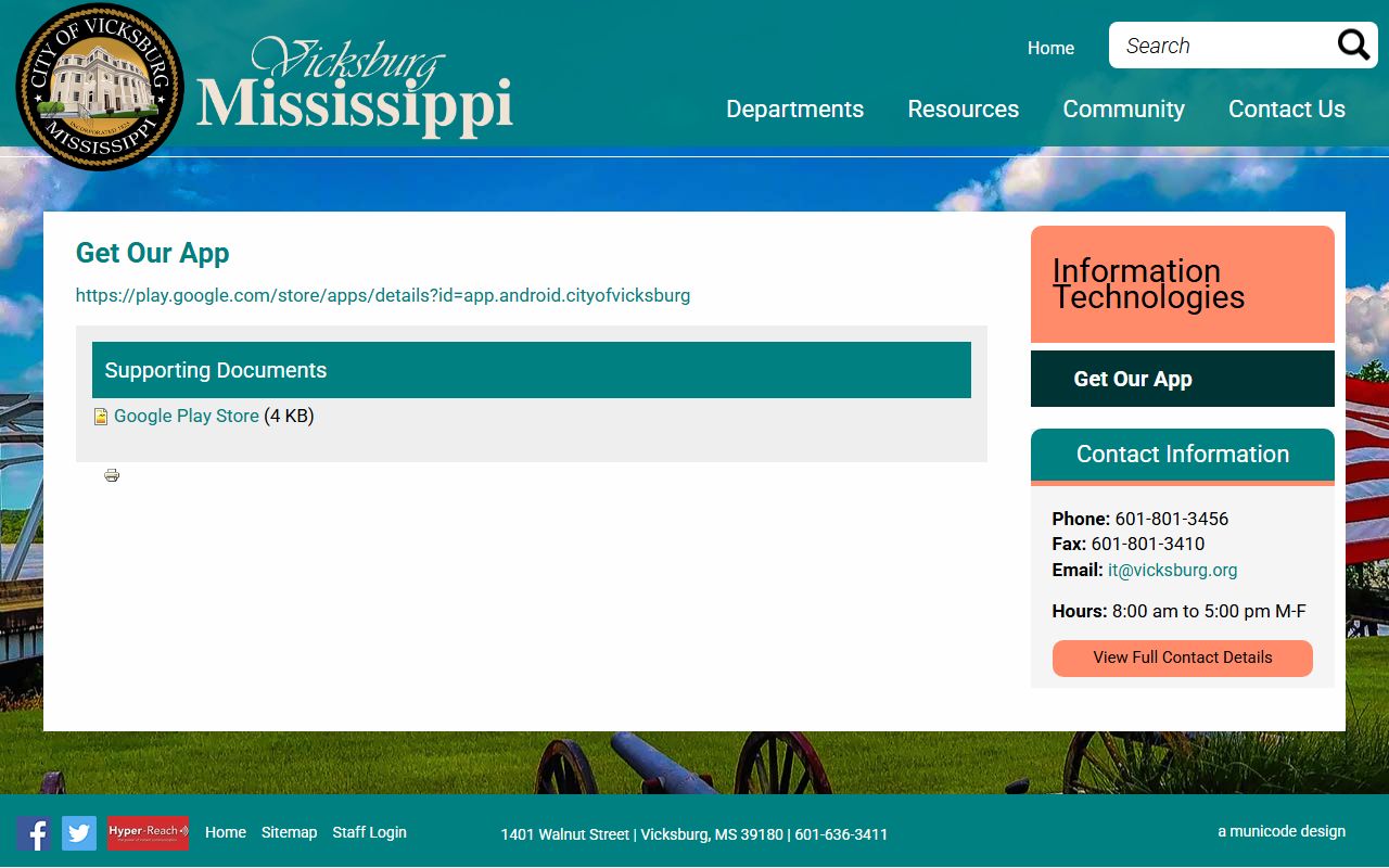 Warren County court records city of Vicksburg app and citation payment tools